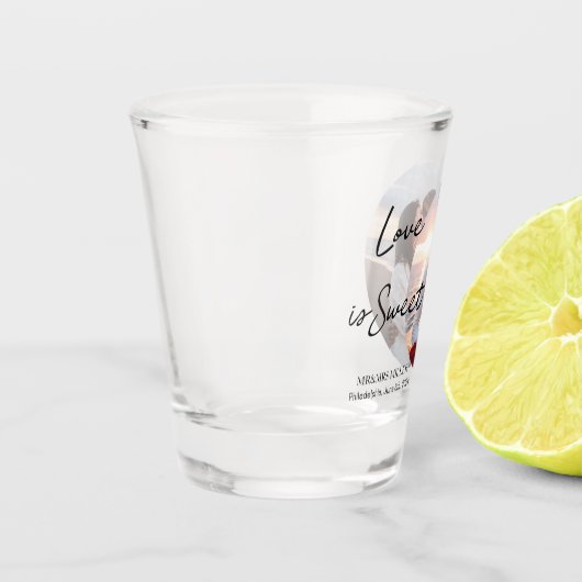 愛は甘い写真好きショットグラス ショットグラス (左)
