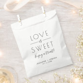 愛は甘い単モダンなる白黒のトリートF フェイバーバッグ (クリップ留めされた状態)