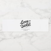 愛は甘い古ファッションドい(黒/灰色) ペットボトルラベル (シングルラベル)