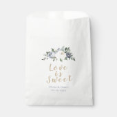 愛は甘い咲く植物性のほこり青フローラ フェイバーバッグ (正面)