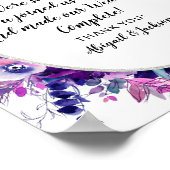 愛は甘い引用文ウェディングレセプショントリートサイン ポスター (角)