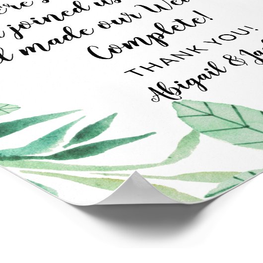 愛は甘い引用文ウェディングレセプショントリートサイン ポスター (角)