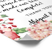 愛は甘い引用文ウェディングレセプショントリートサイン ポスター (角)