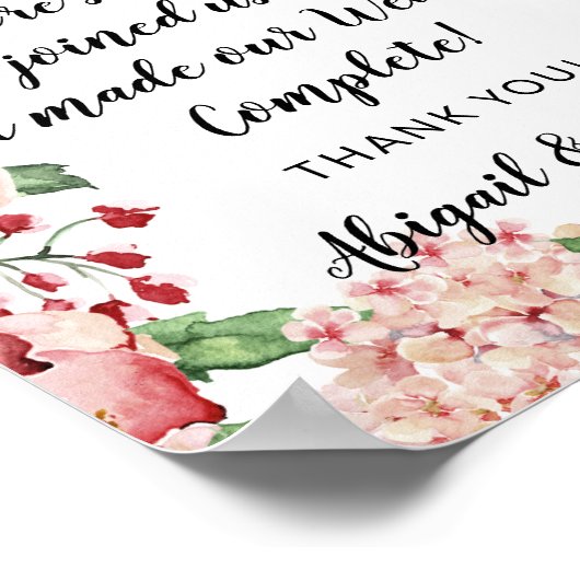 愛は甘い引用文ウェディングレセプショントリートサイン ポスター (角)