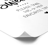 愛は甘い彼と彼女のキャンディバーのサイン ポスター (角)