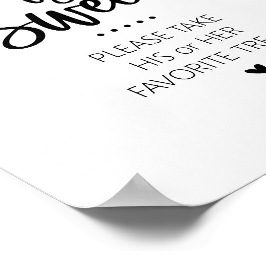 愛は甘い彼と彼女のキャンディバーのサイン ポスター (角)