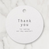 愛は甘い書モダン物結婚 フェイバータグ (裏面)