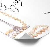 愛は甘い真珠とプロセッコブライダルシャワー ポスター (角)