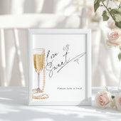 愛は甘い真珠とプロセッコブライダルシャワー ポスター