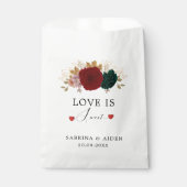 愛は甘い秋のブルゴーニュエメラルドフローラ フェイバーバッグ (正面)