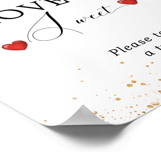 愛は甘い秋のブルゴーニュエメラルドフローラ ポスター (角)