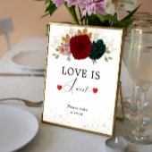 愛は甘い秋のブルゴーニュエメラルドフローラ ポスター