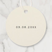 愛は甘い贈結婚り物ラベル、メッセージカード フェイバータグ (裏面)