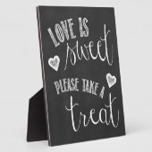 愛は甘い、おごる結婚の看板 フォトプラーク (側面)