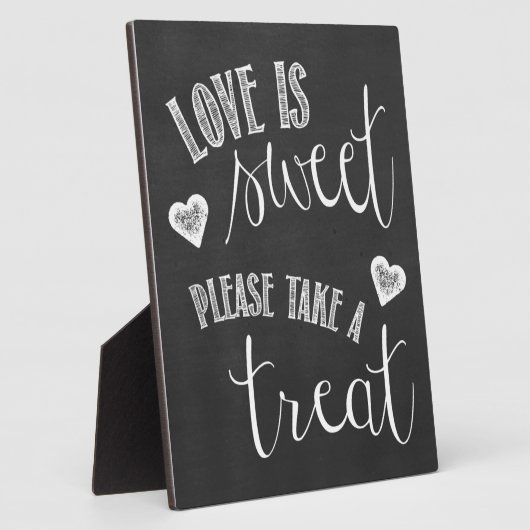 愛は甘い、おごる結婚の看板 フォトプラーク (側面)