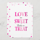 愛は甘い、おごる |マゼンタ紙吹雪 (正面/裏面)