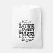 愛は甘い、お楽しみください！結婚式の引き出物 フェイバーバッグ (正面)