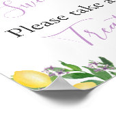 愛は甘い、お菓子を取って ブライダルシャワーのお土産 ポスター (角)