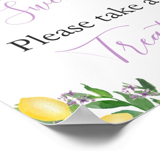 愛は甘い、お菓子を取って ブライダルシャワーのお土産 ポスター (角)