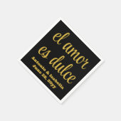 愛は甘い ウェディング レセプションのテーブルペーパー スタンダードカクテルナプキン (角)