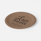 愛は甘い！カスタムウェディング紙プレート ペーパープレート (アングル)