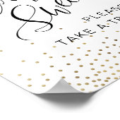 「愛は甘い」カリグラフィー お菓子をお取りください ポスター (角)