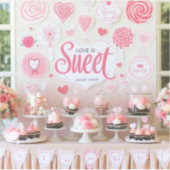「愛は甘い」デザートテーブルシール シール (正面)