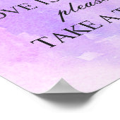 愛は甘い。パープル薄紫結婚ズ ポスター (角)