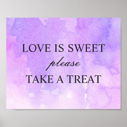 愛は甘い。パープル薄紫結婚ズ ポスター (正面)