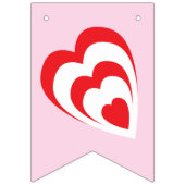 愛は甘い！ピンクブライダルウェディングシャワー バンティングフラッグ (第1の旗)