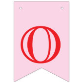 愛は甘い！ピンクブライダルウェディングシャワー バンティングフラッグ (第3の旗)