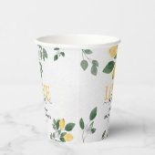 「愛は甘い」レモン&グリーン ブライダルシャワー 紙コップ (右)