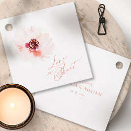 愛は甘い – ロマンチックなラウンドギフトラベル フェイバータグ