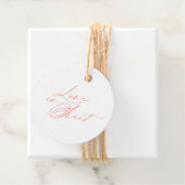 愛は甘い – ロマンチックなラウンドギフトラベル フェイバータグ (インサイチュ)