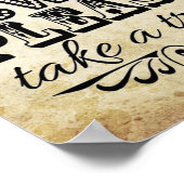 愛は甘い – ヴィンテージウェディングサイン ポスター (角)