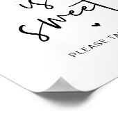 愛は甘い、治療を受け、砂漠のテーモダンブル ポスター (角)