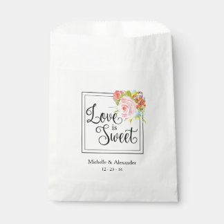 愛は甘い – 結婚式の引き出物バッグ,シャワートリート フェイバーバッグ