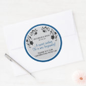 愛は甘い – 花のつる植物 ラウンドシール (封筒)