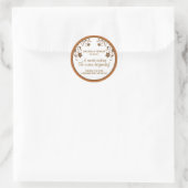 愛は甘い – 花 ラウンドシール (バッグ)