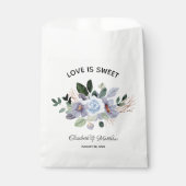 愛は甘エレガント紫のフローラ結婚 フェイバーバッグ (正面)