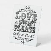 愛は甘モダン結婚い 台座サイン (正面)