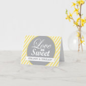 愛は甘楽しむい カード (黄色い花)