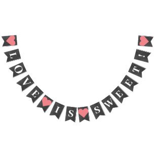 愛は甘結婚いデザート バンティングフラッグ