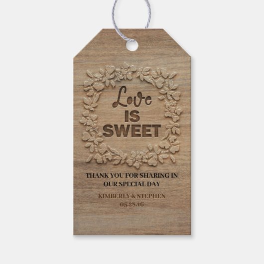 愛は甘結婚い ギフトタグ (正面)