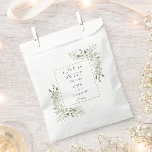 愛は甘美な緑結婚の フェイバーバッグ (クリップ留めされた状態)
