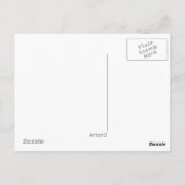 愛は白の回答で黒はがき ポストカード (裏面)