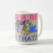 愛は目のユーモアマグ コーヒーマグカップ (正面右)