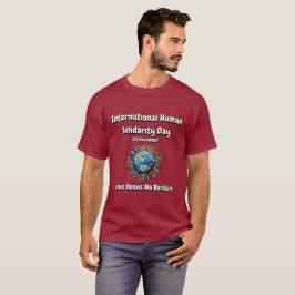 愛は知らな縁どい。連帯日 Tシャツ