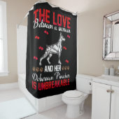 愛は破れない（犬）ドーベルマン・ピンシェル シャワーカーテン (インサイチュ)