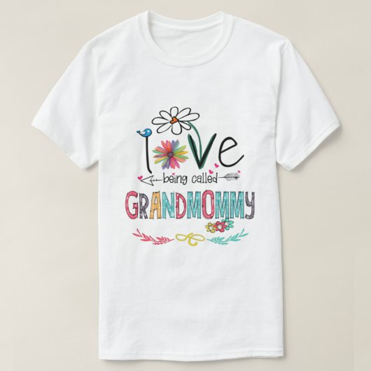 愛は祖母のシャツと呼ばれる Tシャツ (デザイン正面)